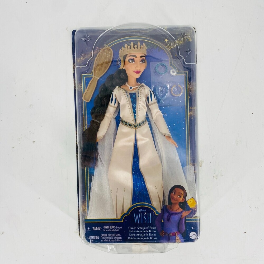 Disney's Wish Queen Amaya Fashion Doll – Poseable Collectible Princess Toy